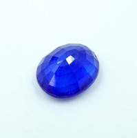 HAYAAT GEMS HG-0016 Saphir bleu ovale de 3 carats, pierre précieuse facettée, saphir naturel non monté (9,5X8X5MM)