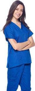 High Quality Unisex Medical Scrubs <b>Set</b> All-Season Hospital Uniforms with Custom Logo Jogger Pants and Top for <b>Doctors</b> Nurses - Product Image 4