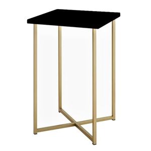 Vente en gros fabricant, table d'appoint carrée en acier inoxydable avec dessus en marbre, meubles de salon, tables basses - Product Image 6