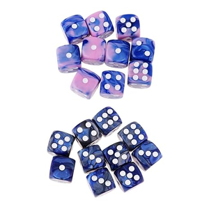 Artesanías de Resina Ecológicas Hechas a Mano, Dados Transparentes de Colores con Esquinas Redondeadas, Forma Personalizada para Decoración del Hogar - Product Image 2