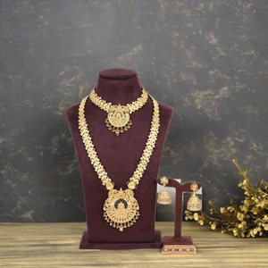 ขายส่งชุดสร้อยคอคอมโบ14K 18K 24K ชุดเครื่องประดับยาวสำหรับเทศกาลคอมโบเครื่องประดับทองบรรจุทอง Oro joyeria - Product Image 3