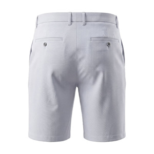 Factory Wholesale From Bangladesh Men's 9" Inseam Flat Front Golf Shorts Tailored Fit Casual Chino Shorts with <b>Stretch</b> Waistband - Product Image 4