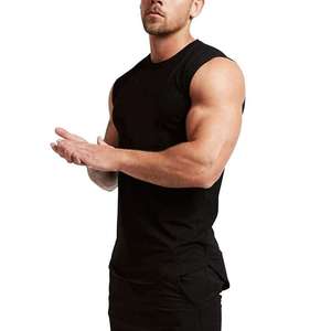 Camisetas de Tirantes de Algodón para Hombre, Chaleco Deportivo sin Mangas para Verano, Diseño Casual Ajustado para Gimnasio y Deportes - Product Image 3
