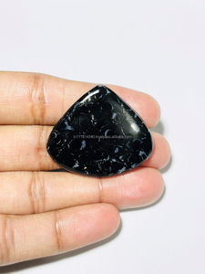 Top vente 100% naturel racine de palmier noir Agate Cabochon pierres précieuses en vrac pour la fabrication de bijoux accessoires - Product Image 4