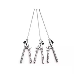 High Quality Manual <b>Laparoscopic</b> Needle Holder Forceps Reusable Surgical <b>Instruments</b> with Safety Standard MOL - Product Image 1