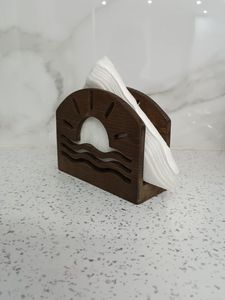 Wood <b>Tissue</b> Box Holder Modern Japandi Style Handmade Eco-Friendly Multi-Purpose Free Standing Decorative Bathroom Accessory - Product Image 6