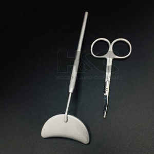 Nouveau Style professionnel cils demi-lune coupe miroir pince à épiler en acier inoxydable Logo personnalisé offre personnalisé cils miroir de poche - Product Image 2