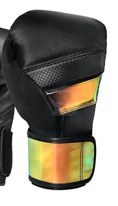 Gants de boxe rembourrés confortables, service OEM, qualité supérieure, tissu en cuir, pour jeunes, en vente. - Product Image 5