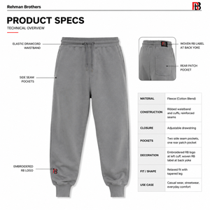 Pantalon de jogging ample et épais en molleton de coton 350 GSM pour homme, style streetwear, sur mesure, grandes tailles, OEM - Product Image 5