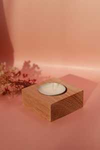Natural Wood <b>Tea</b> <b>Light</b> Candle Holder for Table Decoration - Product Image 3