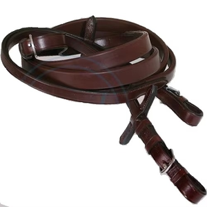 Reinillas de Entrenamiento de Cuero de Alta Calidad de 13 mm con Logotipo Personalizado para Caballos, Accesorios de Cuero Redondeados Premium - Product Image 1