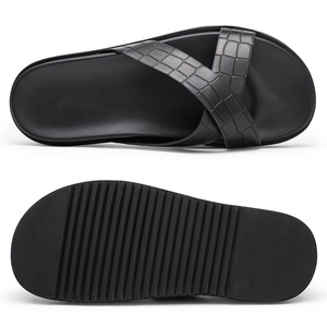 Chaussons de sport en cuir véritable de haute qualité, semelle épaisse, grandes tailles, pour hommes, décontractés, pour la plage, chaussures plates décontractées pour la marche en extérieur - Product Image 6