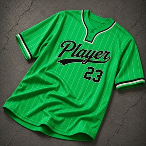 Uniforme de baseball imprimé de haute qualité, maillot d'équipe personnalisé, manches courtes, polyester respirant, vêtements de sport, fabrication OEM ODM - Product Image 4