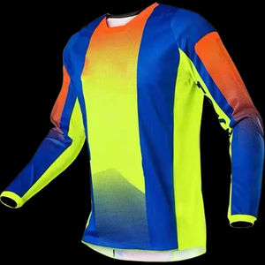 Maillot de motocross personnalisé sublimé de haute qualité, respirant, coupe-vent, en polyester, anti-UV, grande taille, pour la course automobile et moto - Product Image 5