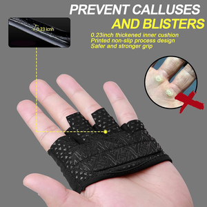 Guantes de Ciclismo de Medio Dedo Personalizables de Alta Calidad, Secado Rápido, Poliéster Ecológico, Ligeros, para Fitness y Gimnasio - Product Image 4