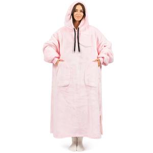 Couverture à capuche surdimensionnée personnalisée en polaire Sherpa épaisse, imprimée, confortable et chaude - Product Image 4