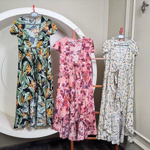 Vente en gros 2025 haut-bas Maxi robe col en v décontracté été grande taille robe avec cravate taille et manches flottantes tenue de plage élégante - Product Image 5