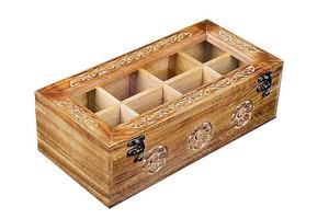 Hand Crafted Handcrafted Wooden Masala <b>Box</b> Classic Wooden Spice Container | Handmade Masala Organizer, Rustic Kitchen <b>Storage</b> - Product Image 3