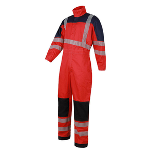 ชุดทำงานแขนยาวสะท้อนแสง ชุดทำงานนิรภัย ชุดช่าง ชุดทำงานแบบมองเห็นได้ชัดเจน พร้อมโลโก้ตามสั่ง - Product Image 4