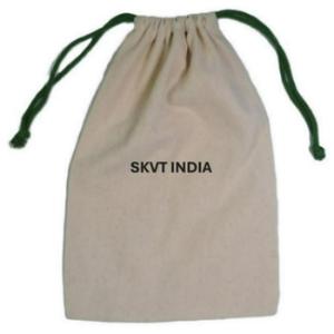 100% Organic Cotton Drawstring Bag Custom Logo Soft Flat Bottom Eco-Friendly Biodegradable Recyclable Muslin Cotton Canvas - Product Image 2