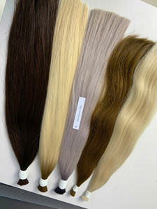 Extensions de cheveux Remy humains crus en vrac vietnamiens Grade 100g Light 65cm Wave Style Virgin Hair Color Light - Product Image 3