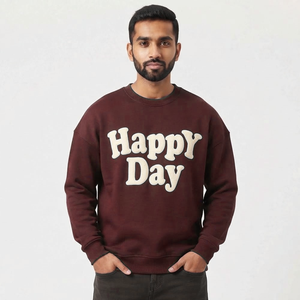 Sweat-shirts en molleton 100 % coton, personnalisables avec logo brodé ou imprimé, de qualité supérieure, écologiques, pour l'hiver – Vente chaude - Product Image 4