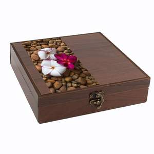 Moderno Recipiente de Madera y Acrílico para Frutos Secos con Tapa Transparente para Almacenamiento y Organización de Alimentos en el Hogar - Product Image 3