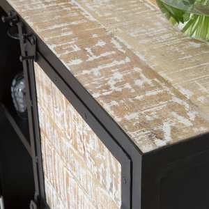 Buffet Vandana Prime Arista en bois recyclé et métal avec façades blanchies à la chaux - Buffet - Product Image 5