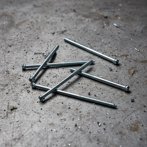 Custom Length 19mm-150mm Blue Hex Head Roofing <b>Screws</b> - Zinc Plated Carbon Steel with EPDM Washer - Product Image 1