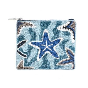 Porte-monnaie promotionnel tendance brodé de perles de rocaille pour le voyage et l'usage quotidien, pochette à monnaie florale faite à la main avec fermeture éclair sécurisée - Product Image 1