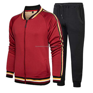 Chándal de hombre sólido con cremallera completa Ropa informal de fitness Transpirable Tallas grandes Servicio OEM personalizado de alta calidad - Product Image 4