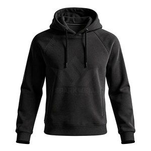 Sudadera con Capucha Extra Grande para Hombre, Color Sólido, Algodón French Terry, Estilo Casual, para Otoño - Product Image 2