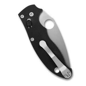 Couteaux pliants noirs avec lame à tranchant argenté, trou d'ouverture au pouce, mécanisme de verrouillage coulissant et clip de poche en métal - Product Image 4