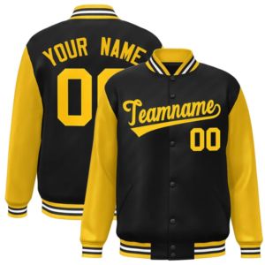 Veste de baseball brodée personnalisée pour hommes et femmes, veste bomber personnalisée avec nom et numéro d'équipe - Product Image 1
