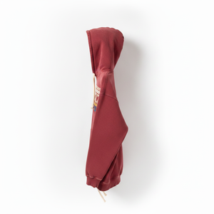 Sudadera con Capucha Extra Grande de Algodón Rojo para Hombre, Sudadera Informal de Color Sólido con Bolsillo para Otoño - Product Image 5