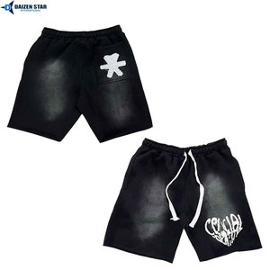 Pantalones Cortos para Hombre, Lisos, de Secado Rápido, Transpirables, Ecológicos, de Algodón y Felpa, con Cordón Ajustable, Bordado, Casuales, Marca Privada - Product Image 3