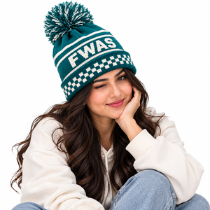 Gorros de Punto Personalizados con Etiqueta Privada, Gorros de Invierno de Hilo Acrílico Suave con Pompones, Gorros de Punto Unisex con Puño a Cuadros, Proveedor Mayorista en EE. UU. - Product Image 3