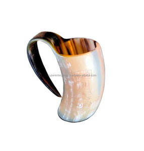 Taza vikinga para beber con cuerno clásico negro decorativo para cerveza, vino, decoración interior, diseño de Material único, taza para beber - Product Image 4