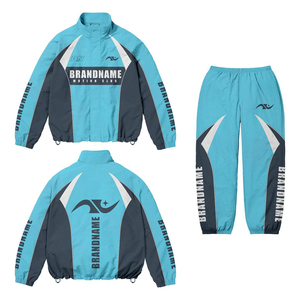 Ensemble de survêtement unisexe personnalisé en coton, veste et pantalon, 500 GSM, poids lourd, logo imprimé, jogging, fitness, vêtements de sport, OEM, vente en gros - Product Image 3