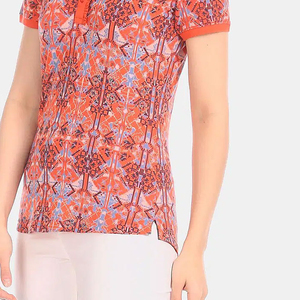 Nouveau design de polos pour femmes, coupe ajustée, imprimé décontracté, sublimation, tissu respirant à séchage rapide, prix abordable, polos - Product Image 4