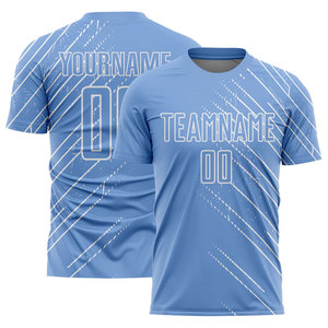 เสื้อฟุตบอลฝึกซ้อมผู้ชายพรีเมียม 100% โพลีเอสเตอร์ ยืดหยุ่น น้ำหนักเบา พิมพ์ชื่อทีมและโลโก้ตามสั่ง ดีไซน์ใหม่ - Product Image 1