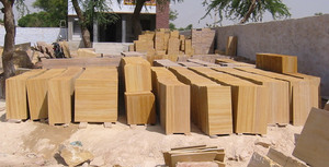 Sandstone Staircase Tiles <b>Machine</b> <b>Cut</b> Contemporary Design Outdoor Steps Natural <b>Stone</b> Flooring - Product Image 2