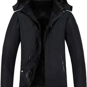 Veste de neige à capuche pour homme, durable, en tissu toile et doublure polyester/coton, pour les sports d'hiver en plein air - Product Image 6