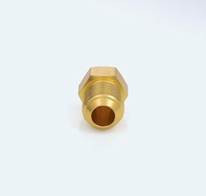 Bouchon d'étanchéité en laiton usiné avec précision, 1/2 pouce, raccord SAE 45 degrés, filetage 3/4-16, résistance 850 PSI, fabriqué en Inde - Product Image 3