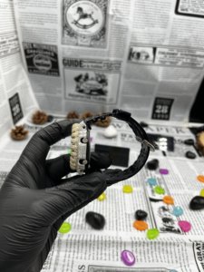 Montre numérique pour homme avec affichage analogique-numérique, boîtier en diamant Moissanite VVS, bracelet en caoutchouc, sertie de strass - Product Image 4