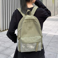 Tas Ransel Laptop Tahan Air Ramah Lingkungan untuk Pelajar, Rangka Eksternal, Penutup Ritsleting, Poliester 900D, Desain Lengkung Fisiologis untuk Punggung