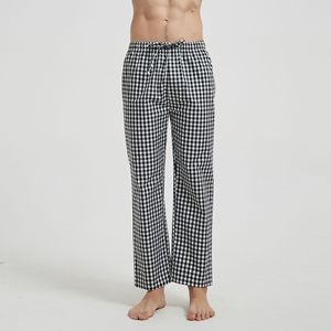 Pantalones de Pijama para Hombre, Gruesos, con Diseño Personalizado, Cómodos, de Franela, para Invierno, Transpirables, Talla Grande, a Cuadros, de Algodón - Product Image 5