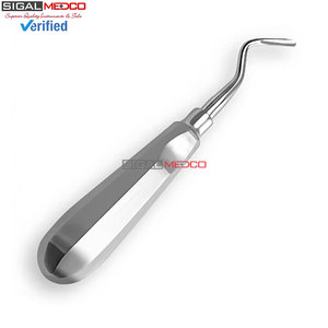 Élévateur apical angulaire gauche de 6 pouces # 302 Instrument d'extraction dentaire, élévateur chirurgical luxateur en acier inoxydable pour racine dentaire - Product Image 3