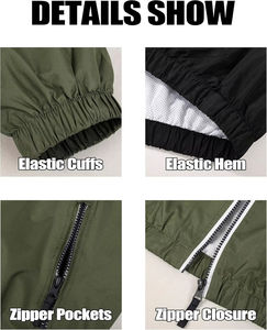 Vestes coupe-vent pour hommes avec logo personnalisé, pour sports de plein air, grandes tailles, coupe-vent avec logo personnalisé, vestes de plein air - Product Image 4