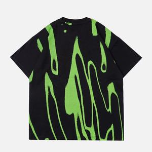 Premium Quality <b>Top</b> Trending Unisex Oversized Crew Neck Hip Hop Multi color <b>rainbow</b> Tie Dye Custom Printed Men's Summer T-shirts - Product Image 2